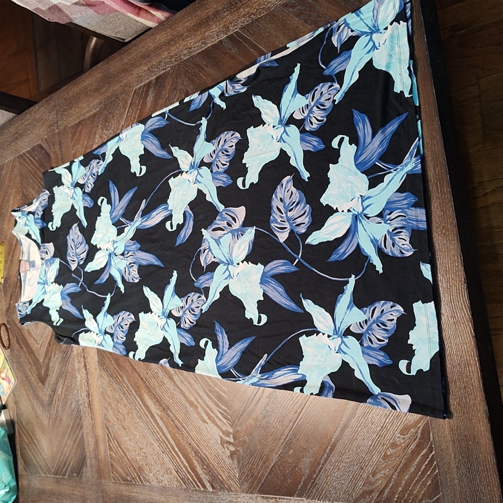 Chicos blue floral maxi dress